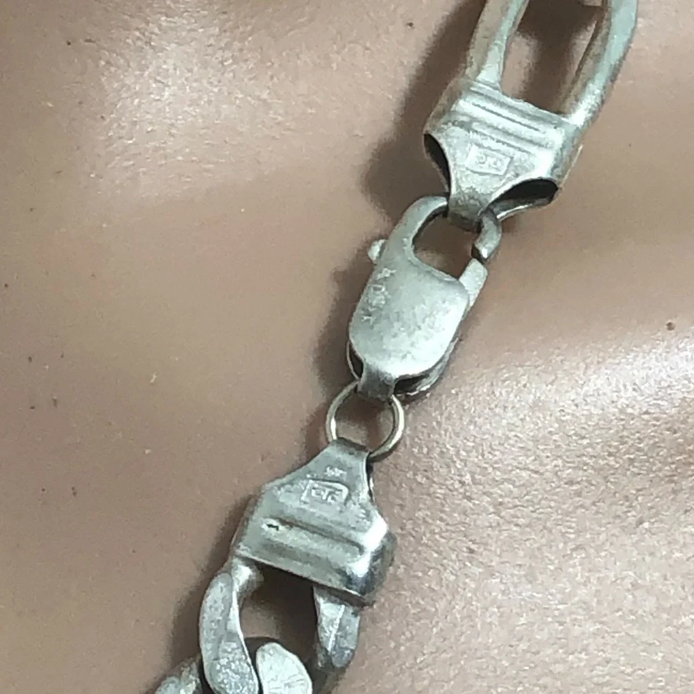 Sterling Silver Figaro Link Italy OTC  20 In Chain Necklace HEAVY 62g